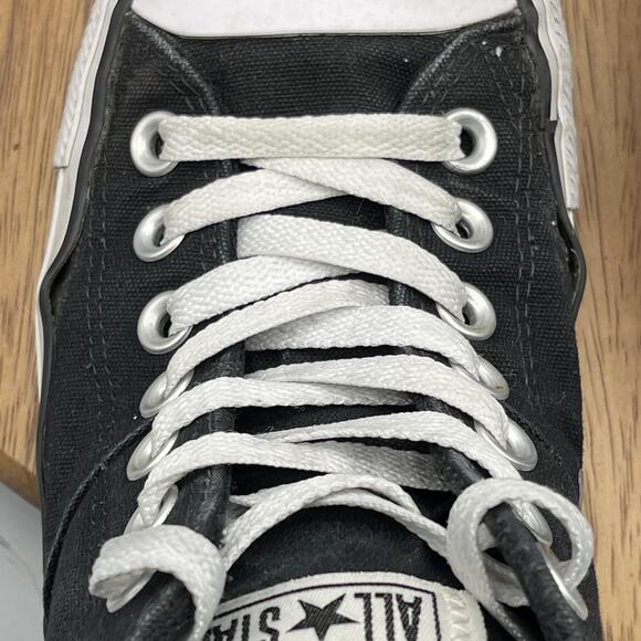 Converse Chuck Taylor All Star Shoes Womens Size 7 Black Canvas Mid Top 563512F - Picture 9 of 10